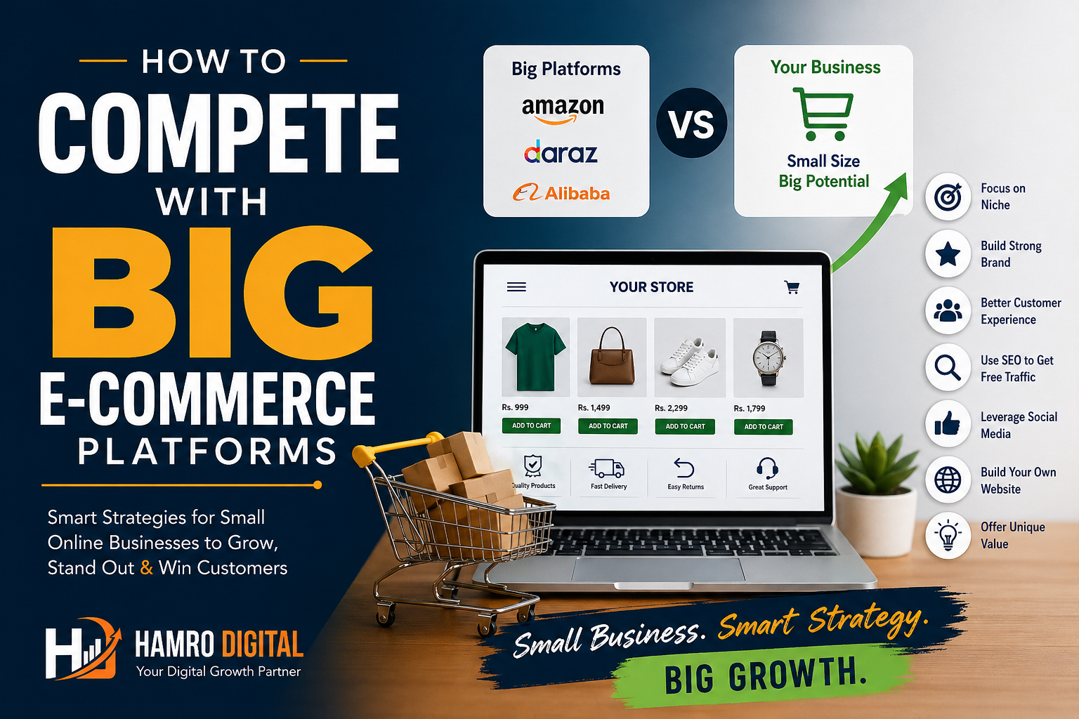 How to Compete with Big E-commerce Platforms: A Smart Strategy for Small Online Businesses