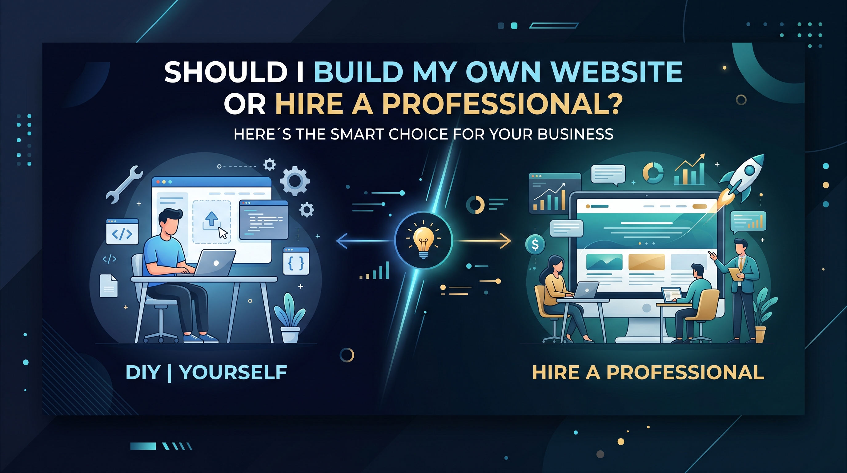 Should I Build My Own Website or Hire a Professional? Here’s the Smart Choice for Your Business